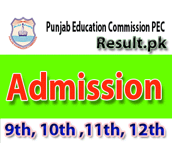 pec Admissions 2024 class 5th, 8th